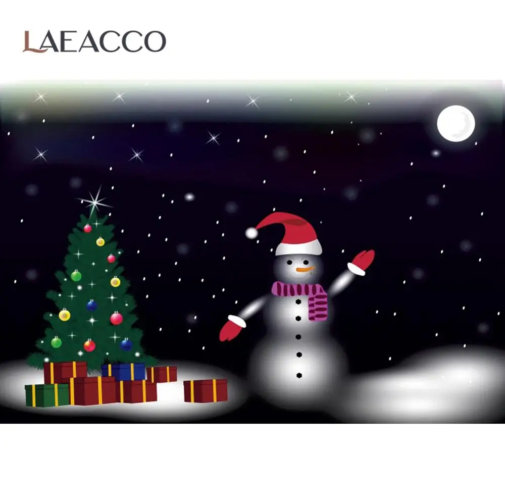 Photography Backdrop Merry Christmas Eve Tree Lovely Snowman Moon Star Cartoon Baby Portrait Photographic Background Photocall
Photography Backdrop Merry Christmas Eve Tree Lovely Snowman Moon Star Cartoon Baby Portrait Photographic Background Photocall
