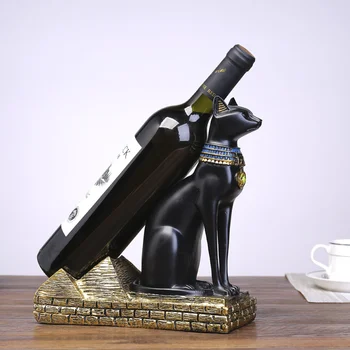 Egyptian Cat God Wine Rack Retro Resin Wine Holder Eco-Friendly Black Cat Sculpture Bar Desk Decoration Wine Storage Tray
Egyptian Cat God Wine Rack Retro Resin Wine Holder Eco-Friendly Black Cat Sculpture Bar Desk Decoration Wine Storage Tray
