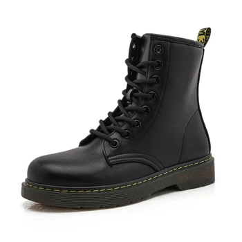 Black Women Pu Leather Boots Autumn Doc Classic Martens Shoes Flat Platform Lace up Motorcycle Boots Fashion Lady Winter Boots 
Black Women Pu Leather Boots Autumn Doc Classic Martens Shoes Flat Platform Lace up Motorcycle Boots Fashion Lady Winter Boots