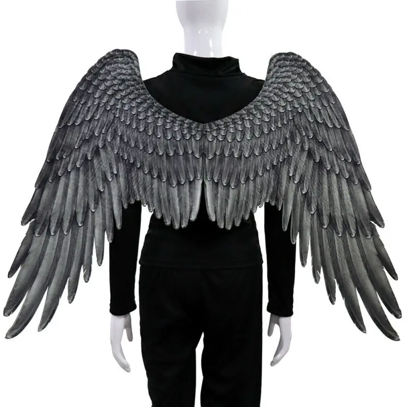 Лидер продаж большой маскарадный костюм для взрослых и детей крылья ангела