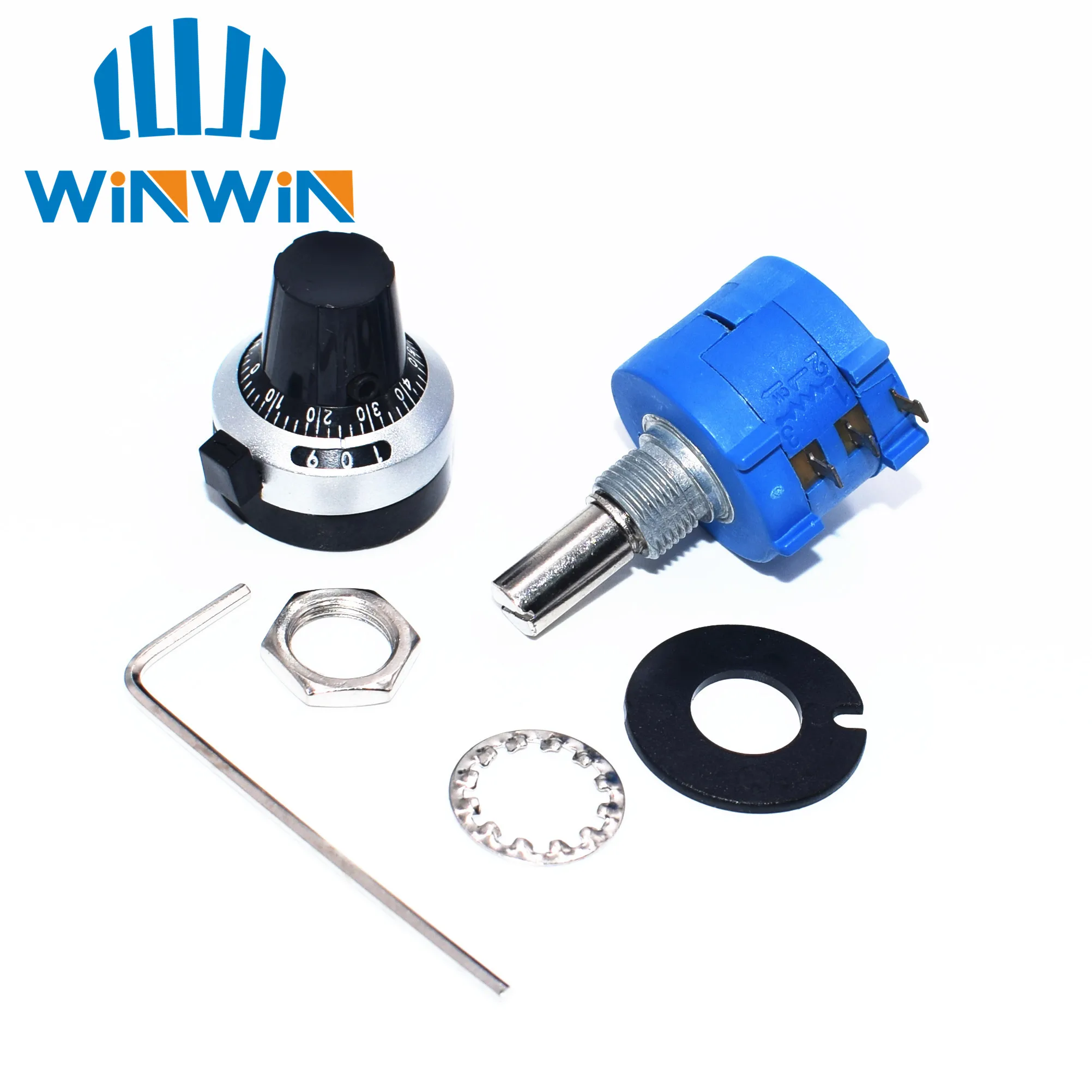5sets 3590S-2-103L 3590S 10K ohm Precision Multiturn Potentiometer 10 Ring Adjustable Resistor + Turns Counting Dial Rotary Knob
5sets 3590S-2-103L 3590S 10K ohm Precision Multiturn Potentiometer 10 Ring Adjustable Resistor + Turns Counting Dial Rotary Knob