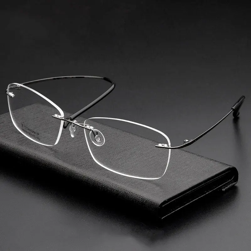 Metal Glasses Frame Men Business Style Rimless Eye Glasses Shortsighted Spectacles with Spring Hinges New Arrival
Metal Glasses Frame Men Business Style Rimless Eye Glasses Shortsighted Spectacles with Spring Hinges New Arrival