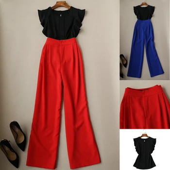Women's Set 2020 Summer New Women's Two-piece Small Shirt Fashion High Waist Wide Leg Pants Temperament Fashion Wild Clothes set
Women's Set 2020 Summer New Women's Two-piece Small Shirt Fashion High Waist Wide Leg Pants Temperament Fashion Wild Clothes set