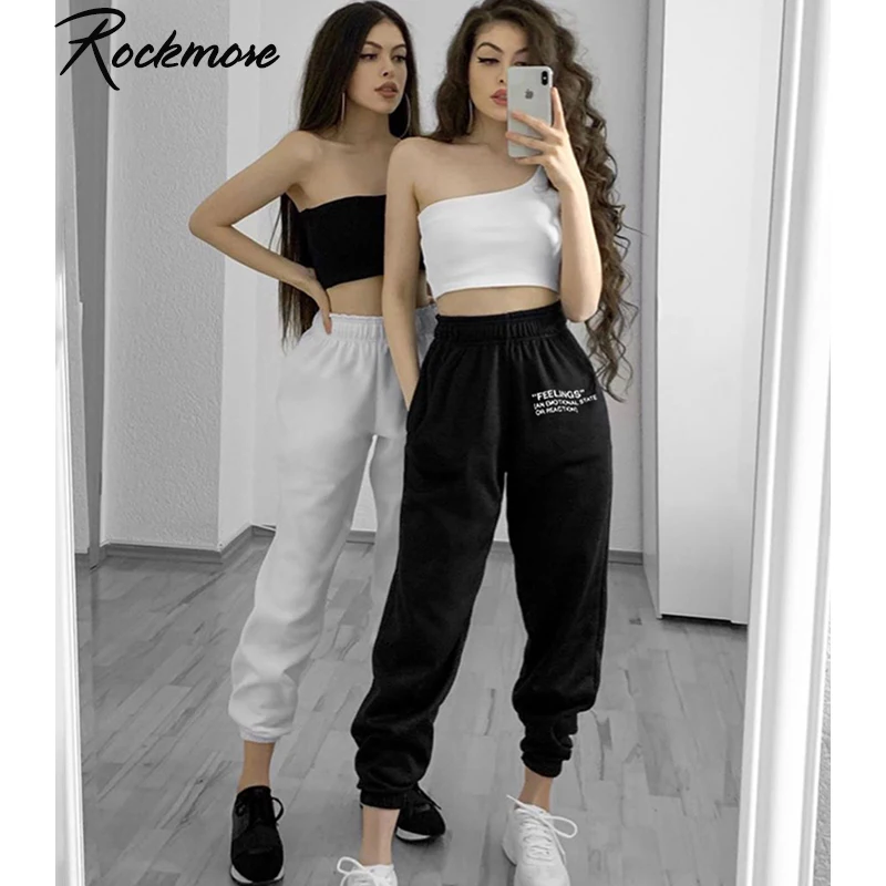 Rockmore Letter Printed Joggers Women High Waist Pants Trousers streetwear Sweatpants Gothic Plus Size Harajuku Wide Leg pants
Rockmore Letter Printed Joggers Women High Waist Pants Trousers streetwear Sweatpants Gothic Plus Size Harajuku Wide Leg pants