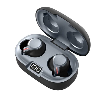 Wireless Bluetooth Earphone HD Stereo Headphone Sports Headset With Dual Mic And LED Display Support IOS/Android Phones HD Call
Wireless Bluetooth Earphone HD Stereo Headphone Sports Headset With Dual Mic And LED Display Support IOS/Android Phones HD Call