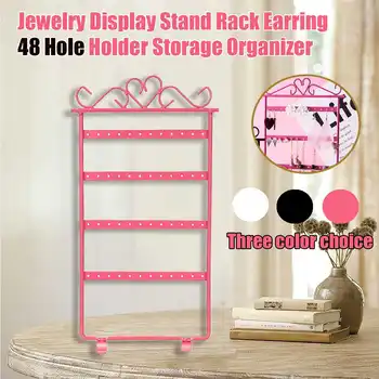 New 48 Hole Earrings Holder Ear Studs Display Rack Metal Jewelry Display Stand Storage Organizer Box Show
New 48 Hole Earrings Holder Ear Studs Display Rack Metal Jewelry Display Stand Storage Organizer Box Show