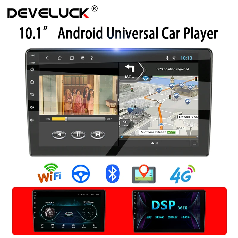 Universal Car Radio Multimedia Video Player 10.1" Android 9.0 4G ENT 2din DSP GPS Navigaion for Nissan Hyundai Kia toyota Honda
Universal Car Radio Multimedia Video Player 10.1" Android 9.0 4G ENT 2din DSP GPS Navigaion for Nissan Hyundai Kia toyota Honda