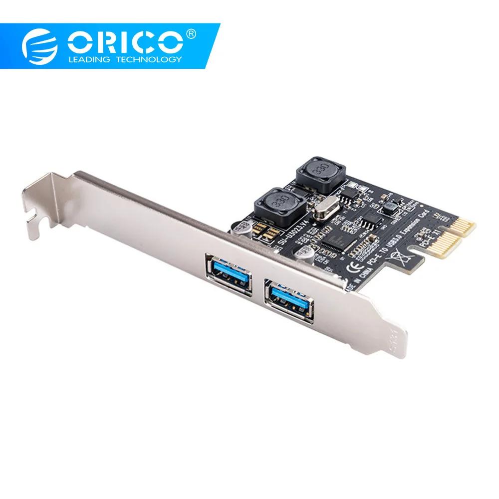 ORICO 2 Port USB 3.0 PCI-E Express Card 5Gbps SuperSpeed PCI-e Expansion Card USB3.0 hub Adapter for PCI-E X1 4 8 16 Card
ORICO 2 Port USB 3.0 PCI-E Express Card 5Gbps SuperSpeed PCI-e Expansion Card USB3.0 hub Adapter for PCI-E X1 4 8 16 Card