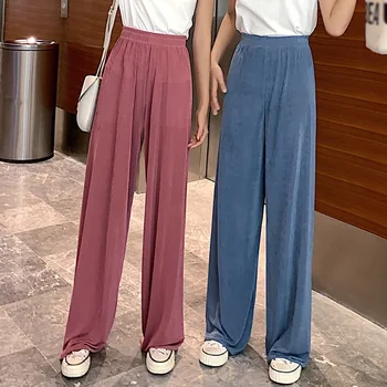 pants women Korean Wide Leg Pants Ice Silk Loose Casual High Waist trousers Women Straight Comfortable Pants For Women*
pants women Korean Wide Leg Pants Ice Silk Loose Casual High Waist trousers Women Straight Comfortable Pants For Women*