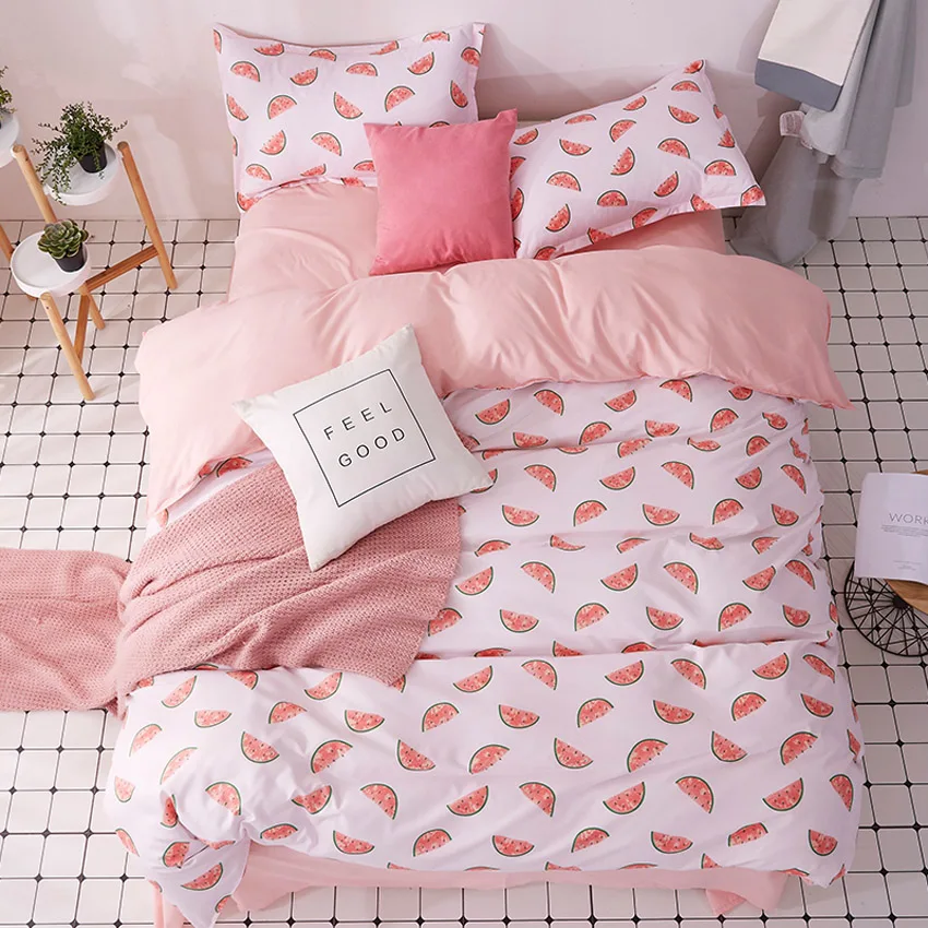 Watermelon Soft Set Bedding Simple Bed Linen Cartoon Bed Sheet Modern Duvet Cover Pillowcase Home Textiles Queen Juego De Cama
Watermelon Soft Set Bedding Simple Bed Linen Cartoon Bed Sheet Modern Duvet Cover Pillowcase Home Textiles Queen Juego De Cama