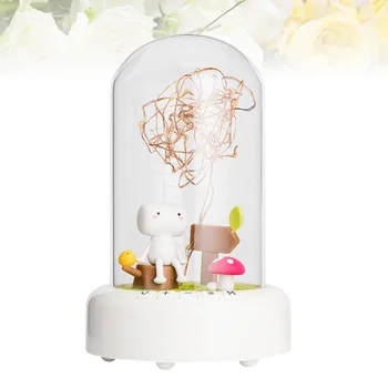1 pc Glass Dome Light Wishing Bottle Cute USB Rechargeable Table Lamp Night Light with Wireless Speaker for Bedroom Kids Room Of 
1 pc Glass Dome Light Wishing Bottle Cute USB Rechargeable Table Lamp Night Light with Wireless Speaker for Bedroom Kids Room Of