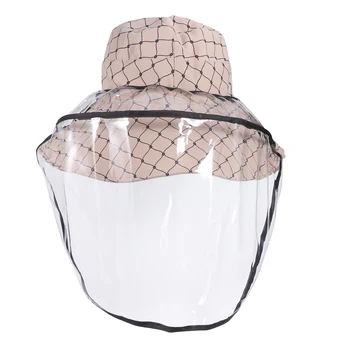 1PC All-match Sun Hat with Mask Saliva Prevention Facial Shield Stylish Sun Block Hat for Women Wearing 
1PC All-match Sun Hat with Mask Saliva Prevention Facial Shield Stylish Sun Block Hat for Women Wearing