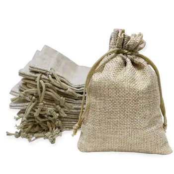 40 Pieces Burlap Bags with Drawstring, 13cmx10cm Burlap Drawstring Gift Bag Jewelry Pouches for Wedding and Party Favors, DIY Cr
40 Pieces Burlap Bags with Drawstring, 13cmx10cm Burlap Drawstring Gift Bag Jewelry Pouches for Wedding and Party Favors, DIY Cr