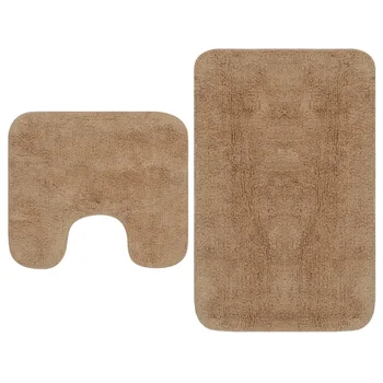 2 pcs Bathroom shower Mat Set Non-slip Bath Toilet Pad Anti-static Water Absorbent Floor Carpet Cotton Area Rug for Home Hotel 
2 pcs Bathroom shower Mat Set Non-slip Bath Toilet Pad Anti-static Water Absorbent Floor Carpet Cotton Area Rug for Home Hotel