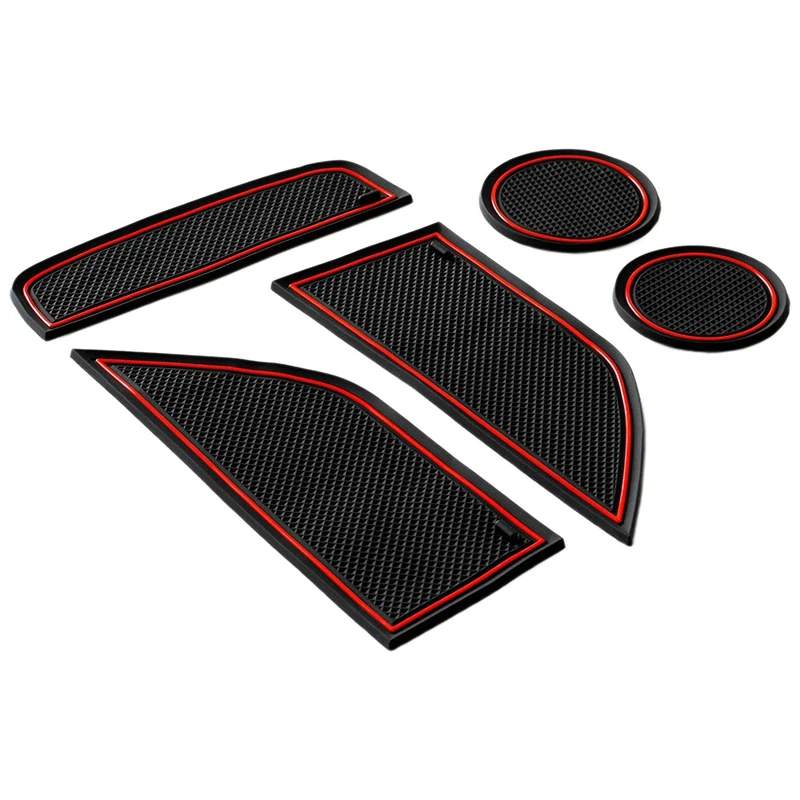 Cup Holder Console and Door Pocket Inserts 5-Pc Set for Ford Mustang 2015-2020
Cup Holder Console and Door Pocket Inserts 5-Pc Set for Ford Mustang 2015-2020