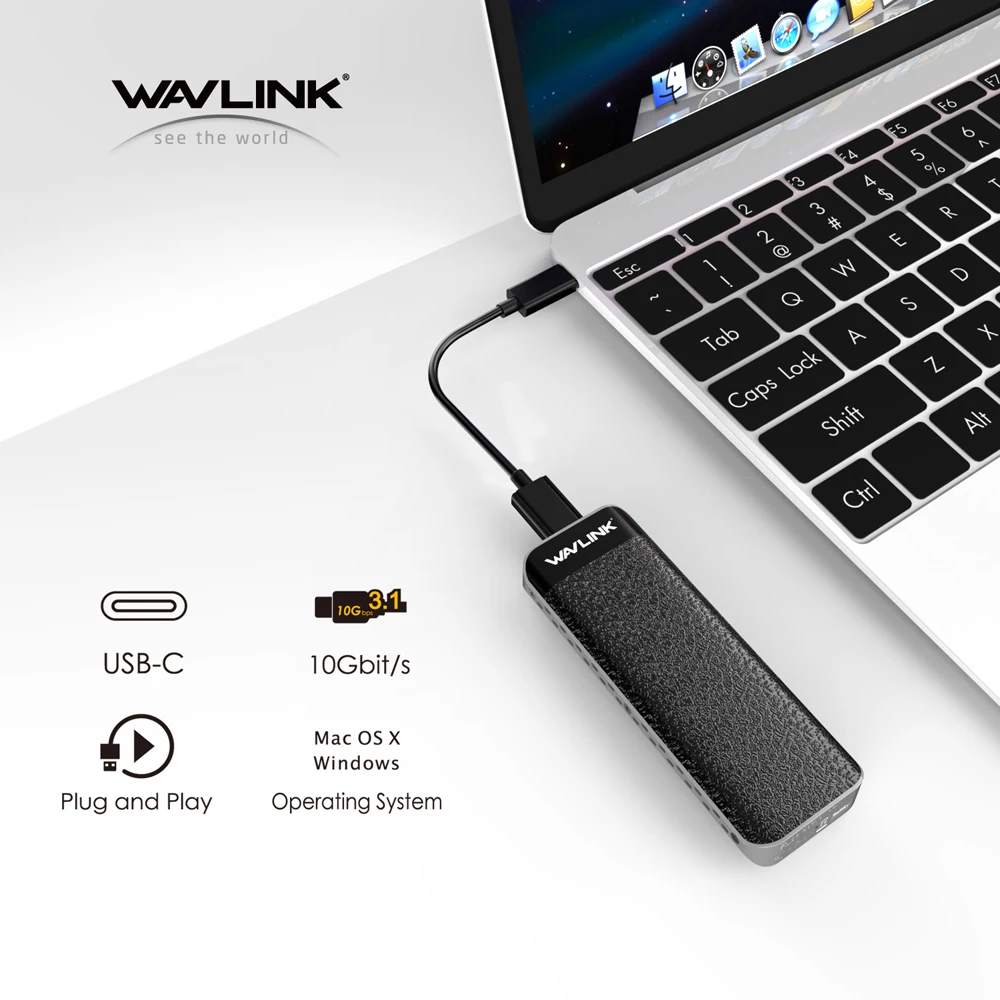USB-C M.2 NVMe Enclosure 10Gbps USB 3.1 Type C Gen 2 SSD Case M-Key Compatible with 2230/2242/2260/2280mm Type NVM Express SSD
USB-C M.2 NVMe Enclosure 10Gbps USB 3.1 Type C Gen 2 SSD Case M-Key Compatible with 2230/2242/2260/2280mm Type NVM Express SSD