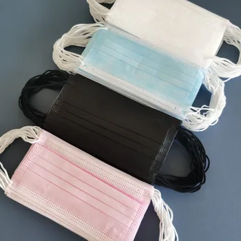50pcs Disposable Mouth Face Mask Colorful Mask Three Layer With Melt Blown Cloth Anti Dust Masks Black Pink Blue Adult Masks
50pcs Disposable Mouth Face Mask Colorful Mask Three Layer With Melt Blown Cloth Anti Dust Masks Black Pink Blue Adult Masks