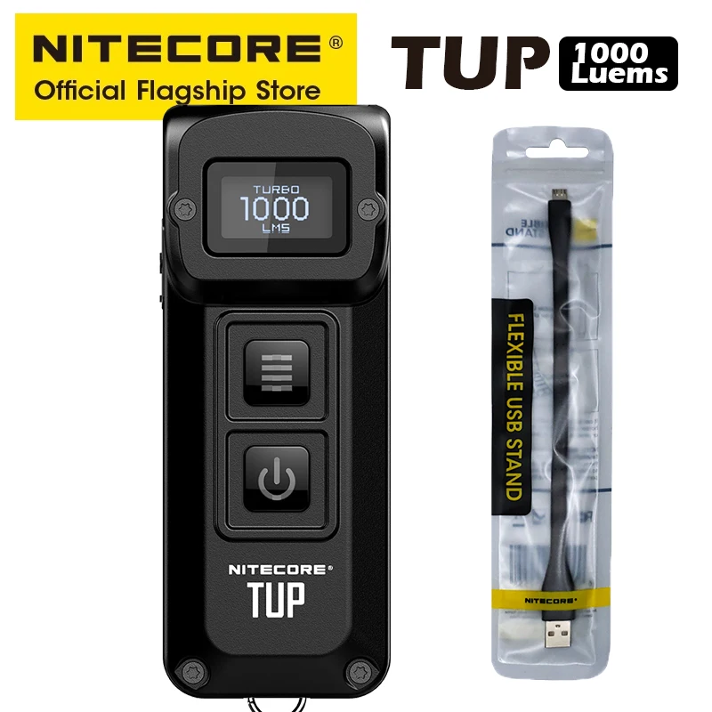 NITECORE TUP EDC брелок Светильник USB перезаряжаемая Вспышка светодиодная мини походная