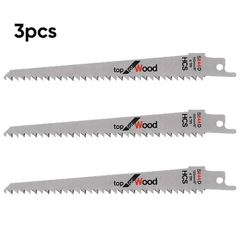 3pcs Saw Blade 150mm 6" HCS Reciprocating S644D Saw Blades For Wood Pruning Extra Sharp High Quality New
3pcs Saw Blade 150mm 6" HCS Reciprocating S644D Saw Blades For Wood Pruning Extra Sharp High Quality New