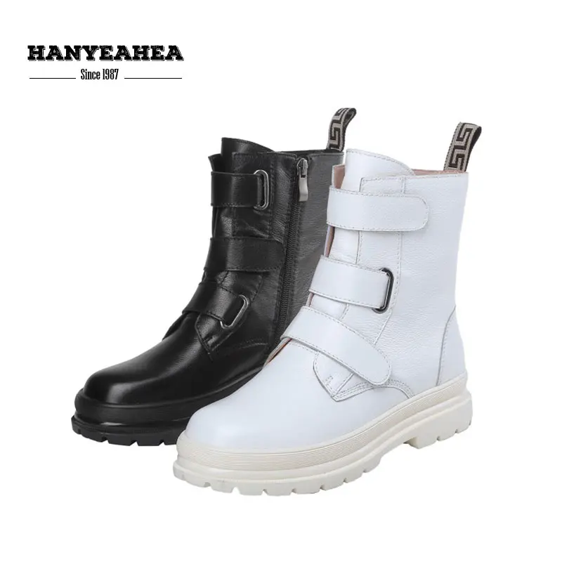 Hook & Loop Women's Boots Leisure Punk Female Boot Concise Fashion Black White 34-40 Zipper Women's Shoes Autumn
Hook & Loop Women's Boots Leisure Punk Female Boot Concise Fashion Black White 34-40 Zipper Women's Shoes Autumn