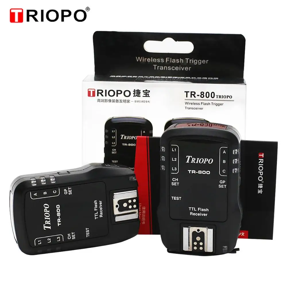 TRIOPO 2.4G wireless flashing device TR800 receiving and transmitting function For Canon Nikon TR-988 TR-950 TR-982III flash
TRIOPO 2.4G wireless flashing device TR800 receiving and transmitting function For Canon Nikon TR-988 TR-950 TR-982III flash