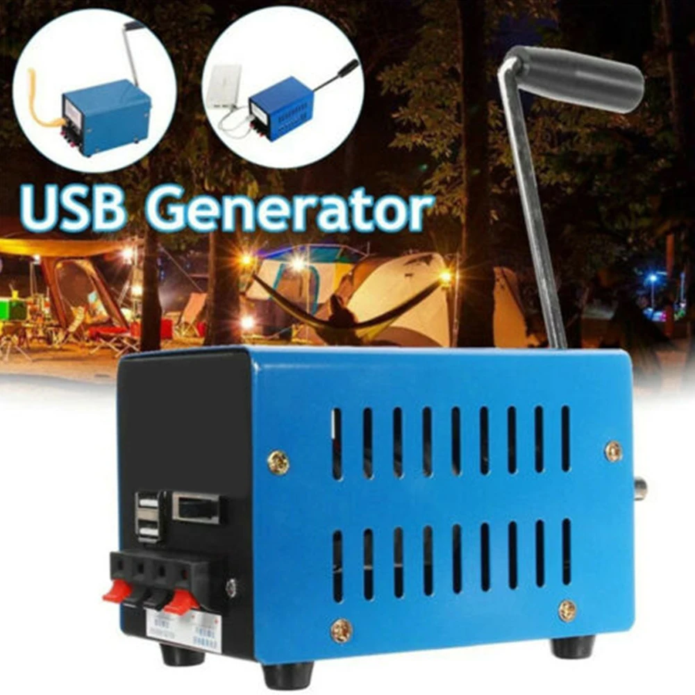 High Power Dynamo Charger Portable Emergency Hand Power Hand Crank USB Charging Emergency Survival Hand crank generator
High Power Dynamo Charger Portable Emergency Hand Power Hand Crank USB Charging Emergency Survival Hand crank generator