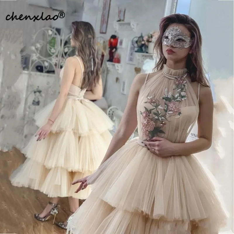 Evening Dress Charming robe de soiree longue Ankle Length Evening Gown Avondjurk Formal Dresses Appliques Tiered abiye 2019
Evening Dress Charming robe de soiree longue Ankle Length Evening Gown Avondjurk Formal Dresses Appliques Tiered abiye 2019