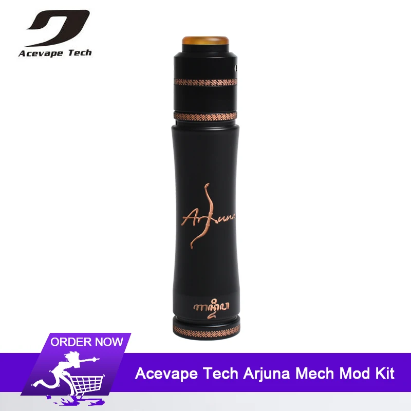 Original Acevape Tech Arjuna Mech Kit 25mm diameter Pasopati RDA Atomizer For 18650 20700 21700 Battery Mechanical Mod pens Kit
Original Acevape Tech Arjuna Mech Kit 25mm diameter Pasopati RDA Atomizer For 18650 20700 21700 Battery Mechanical Mod pens Kit