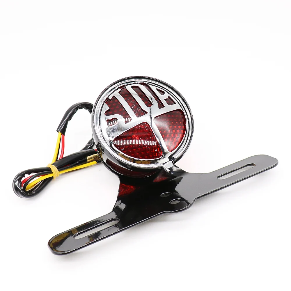 Светодиодный стоп-сигнал для мотоцикла задний фсветильник с номерной табличкой