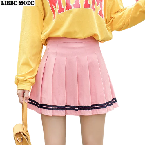 Kawaii Pleated Skirts Womens 2020 Summer High Waist Short Mini A Line Skirt School Uniform Girls Harajuku Black White Pink Blue
Kawaii Pleated Skirts Womens 2020 Summer High Waist Short Mini A Line Skirt School Uniform Girls Harajuku Black White Pink Blue