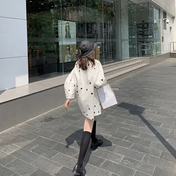 Cute Polka Dot Dress Short Autumn 2019 New Fashion Spring and Summer Round Neck Lantern Sleeve Women's Dress Plus Size
Cute Polka Dot Dress Short Autumn 2019 New Fashion Spring and Summer Round Neck Lantern Sleeve Women's Dress Plus Size