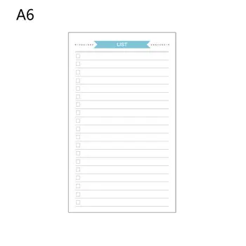 6 Holes Refill Inner Paper Week Month Plan To do List for A6 Loose Leaf Notebook 24BB
6 Holes Refill Inner Paper Week Month Plan To do List for A6 Loose Leaf Notebook 24BB