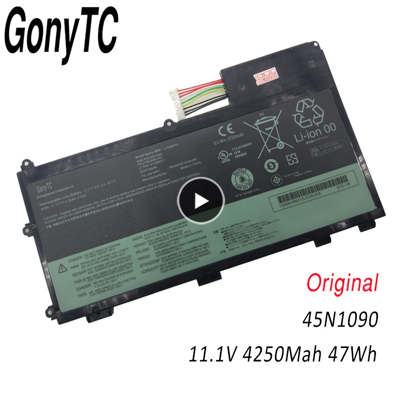 Новый оригинальный аккумулятор GONYTC 45N1090 11,1 В 47 Втч для ноутбука Lenovo ThinkPad T430U L11N3P51 L11S3P51 45N1089 45N1091
Новый оригинальный аккумулятор GONYTC 45N1090 11,1 В 47 Втч для ноутбука Lenovo ThinkPad T430U L11N3P51 L11S3P51 45N1089 45N1091