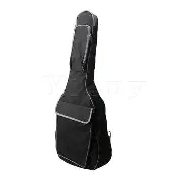 Yibuy Black 600D Oxford Cloth Acoustic Guitar Bag 40 Inches Backpack 10MM Sponge 
Yibuy Black 600D Oxford Cloth Acoustic Guitar Bag 40 Inches Backpack 10MM Sponge