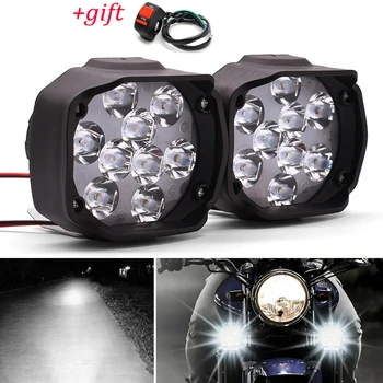 2020 Motorcycle Headlight 6/9LED Lamp 1000LM White Spotlight With Switch Working Fog Light Scooter Motorbike Accessories
2020 Motorcycle Headlight 6/9LED Lamp 1000LM White Spotlight With Switch Working Fog Light Scooter Motorbike Accessories