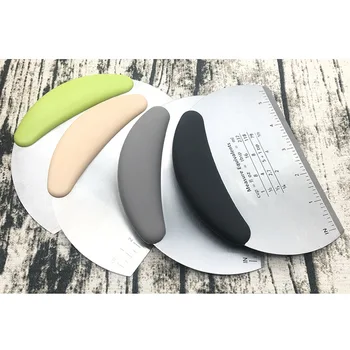 Stainless steel flour scraper scraper with graduated scraper baking tool dough knife
Stainless steel flour scraper scraper with graduated scraper baking tool dough knife