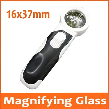 16X 37mm Double Lenses Detachable Type Magnifier with 2 LED Lamps Reading Glass Handhold Magnifier Gift Loupe Reading Glass
16X 37mm Double Lenses Detachable Type Magnifier with 2 LED Lamps Reading Glass Handhold Magnifier Gift Loupe Reading Glass