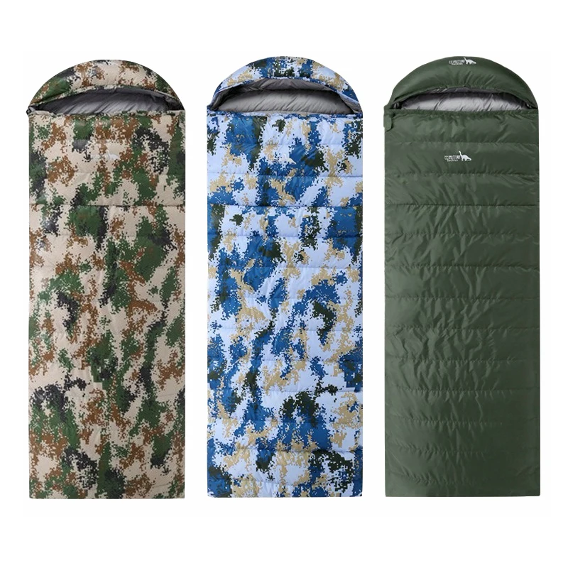 Camo Envelope Type Down Sleeping Bag Spring Autumn Outdoor Camping Waterproof Sleeping Bags Duck Down Content 1000g
Camo Envelope Type Down Sleeping Bag Spring Autumn Outdoor Camping Waterproof Sleeping Bags Duck Down Content 1000g