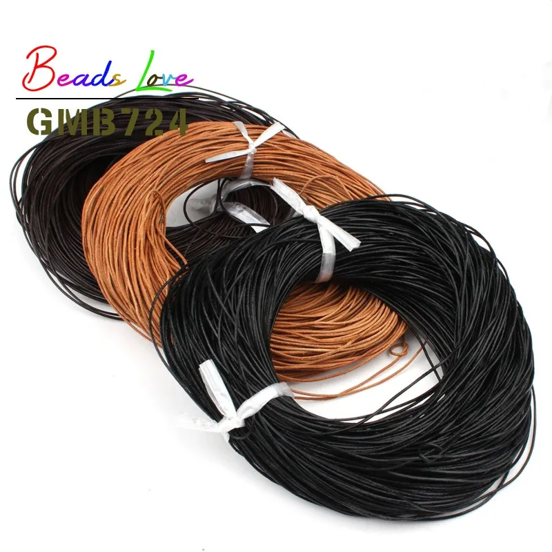 1/1.5/2/3mm 5M Real Genuine Leather Cords Round Rope String For Handmade DIY Bracelet Necklace Jewelry Making Craft Accessories
1/1.5/2/3mm 5M Real Genuine Leather Cords Round Rope String For Handmade DIY Bracelet Necklace Jewelry Making Craft Accessories