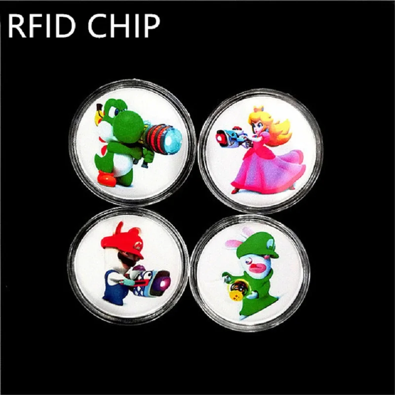 4Pcs Collection Coin Card Of Amiibo Mario Rabbids Data Setting Ntag215 NFC Tag Sticker Printed NS Switch Wiiu F Free Shiping
4Pcs Collection Coin Card Of Amiibo Mario Rabbids Data Setting Ntag215 NFC Tag Sticker Printed NS Switch Wiiu F Free Shiping