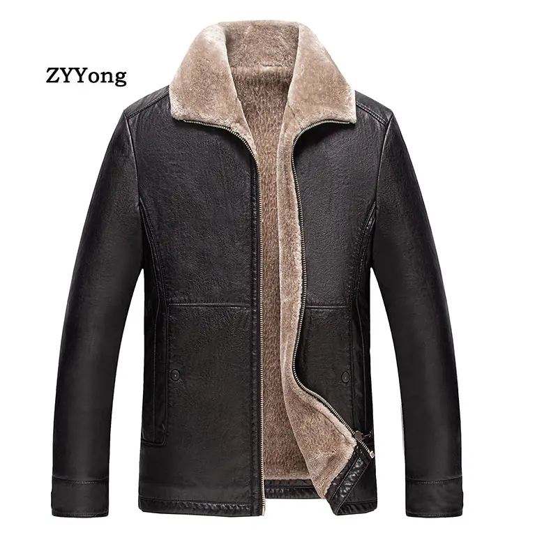 Simulation Leather Jacket Winter Men's Plus Velvet Thickening Japanese Business Casual PU Large Size L-4XL Leather Jack
Simulation Leather Jacket Winter Men's Plus Velvet Thickening Japanese Business Casual PU Large Size L-4XL Leather Jack
