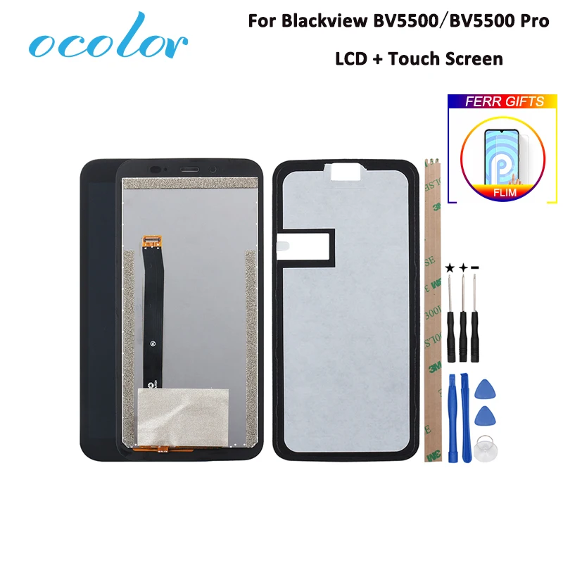 ocolor For Blackview BV5500 LCD Display and Touch Screen Assembly +Tools +Film For Blackview BV5500 pro LCD Digital Accessory
ocolor For Blackview BV5500 LCD Display and Touch Screen Assembly +Tools +Film For Blackview BV5500 pro LCD Digital Accessory