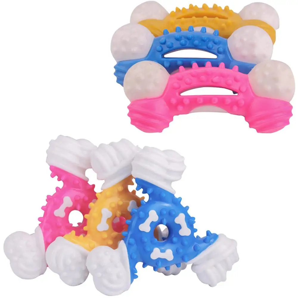 

Pet Molar Bite Toy Safe TPR Dog Chew Toys Puppy Cleaning Teeth Interactive Training Biting Toy Pets Oral Care Teething Toys