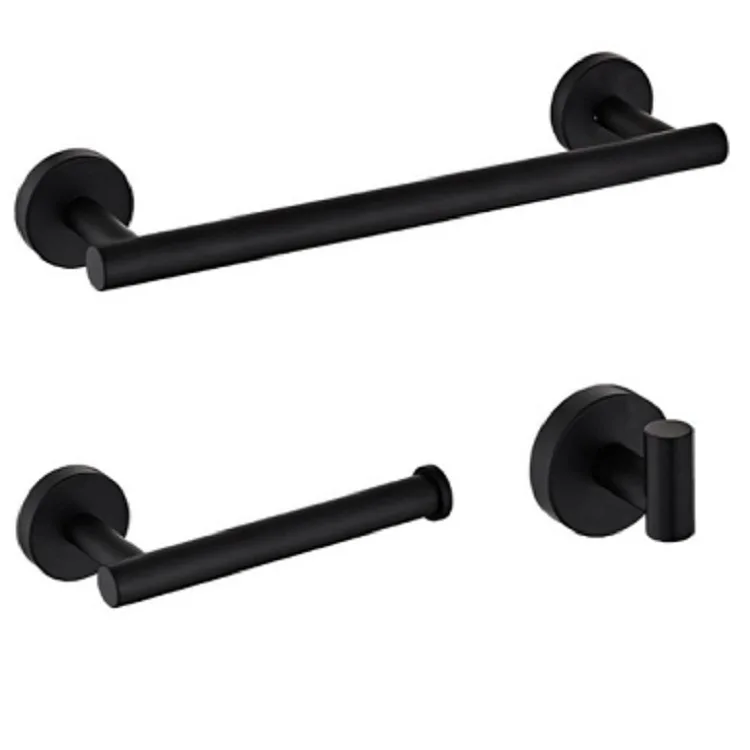 Cross Border Optimization Towel Rack 304 Stainless Steel Black Suit Tissue Holder Clothes Hook Towel Rack Bathroom Shelf
Cross Border Optimization Towel Rack 304 Stainless Steel Black Suit Tissue Holder Clothes Hook Towel Rack Bathroom Shelf