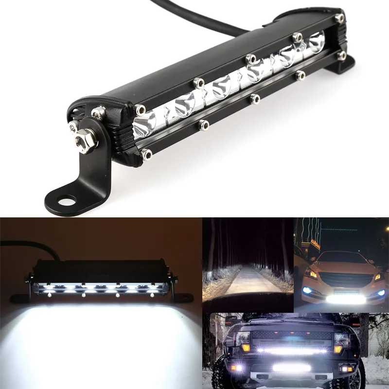 Thin Single Row 18W Work Lights 6LED Car Small Strip LED Working Light Radiator Grille of Car Work Light
Thin Single Row 18W Work Lights 6LED Car Small Strip LED Working Light Radiator Grille of Car Work Light