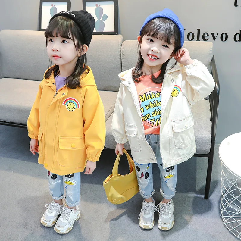 20 Spring New Style Children Trench Coat Small CHILDREN'S Girls Korean-style Tops Spring Rainbow Cotton Jacket
20 Spring New Style Children Trench Coat Small CHILDREN'S Girls Korean-style Tops Spring Rainbow Cotton Jacket