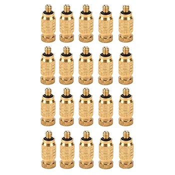 20 Pcs Brass Atomizing Nozzle for Greenhouse, Dust Removal, Cooling System, 0.004 Inch Orifice (0.1 mm), 3/16 UNC 
20 Pcs Brass Atomizing Nozzle for Greenhouse, Dust Removal, Cooling System, 0.004 Inch Orifice (0.1 mm), 3/16 UNC