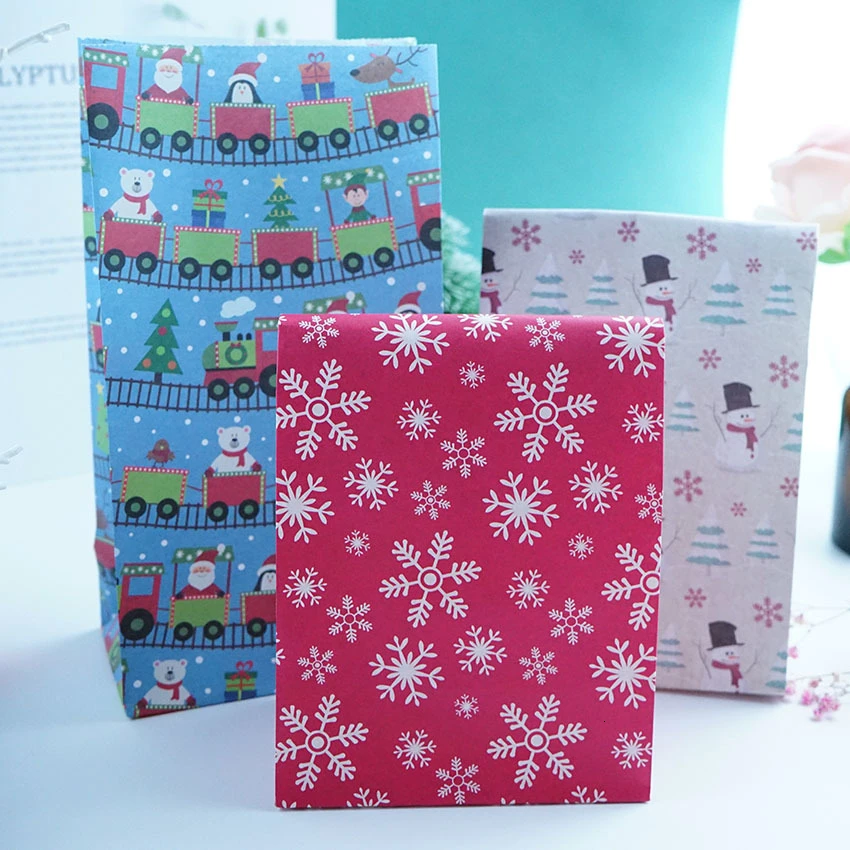 6PCS/Set Merry Christmas Mix Types Snowflakes Candy Gift Bags Snowman Guests Packaging Gifts Boxes Christmas Party Gift Decor
6PCS/Set Merry Christmas Mix Types Snowflakes Candy Gift Bags Snowman Guests Packaging Gifts Boxes Christmas Party Gift Decor
