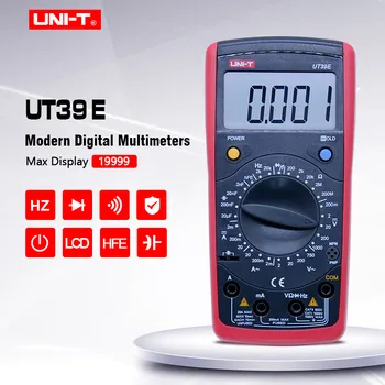 UNI-T UT39E Digital Multimeter AC DC Voltage cruuent tester Transistor Diode test Manual range Data hold Voltmeter Ammeter
UNI-T UT39E Digital Multimeter AC DC Voltage cruuent tester Transistor Diode test Manual range Data hold Voltmeter Ammeter