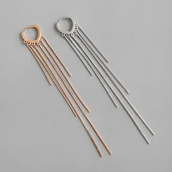 Korean S925 Sterling Silver Earrings INS Snake Chain Tassel Long Earrings Hanging Silver 925 Female Earring Fine Jewelry 
Korean S925 Sterling Silver Earrings INS Snake Chain Tassel Long Earrings Hanging Silver 925 Female Earring Fine Jewelry